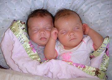 Presley Nichole and Kensley Sophia, the Rowland twins