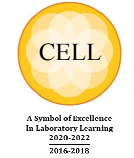 Logo of Center of Excellence in Laboratory Learning (Cell) awarded to our IVF laboratory | Tennessee Reproductive Medicine | Chattanooga