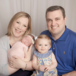 Alyssa and Scott with their two daughters, the older one born with ivf infertility treatment | Tennessee Reproductive Medicine | Chattanooga, TN