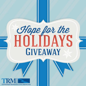 free IVF cycle | Hope for the Holidays Giveaway logo | Tennessee Reproductive Medicine